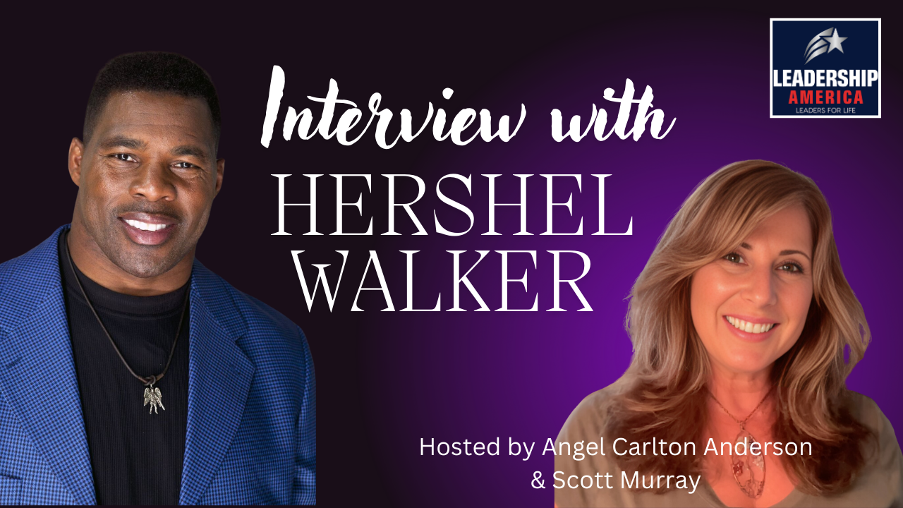 Angel Carlton Anderson with Herschel Walker